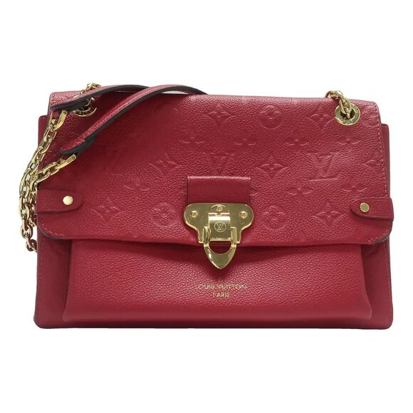Louis Vuitton Vavin Red Monogram Leather Shoulder Bag 1218-052825